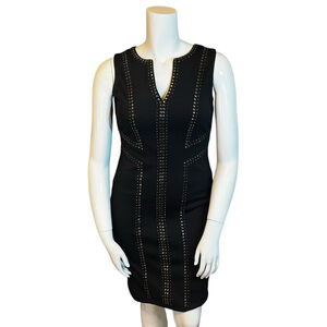 Cartise Black Studded Bodycon Dress, 6-8